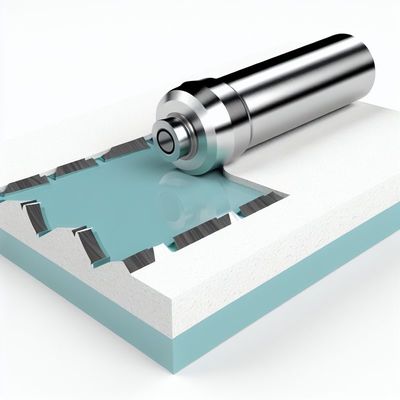 Gerade glatte Randlager mit Hochgeschwindigkeits-Router-Bit zum Schneiden von Acrylplatten