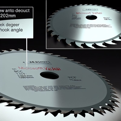 10 Degree Hook Angle TCT Circular Saw Blade 280mm-1825mm