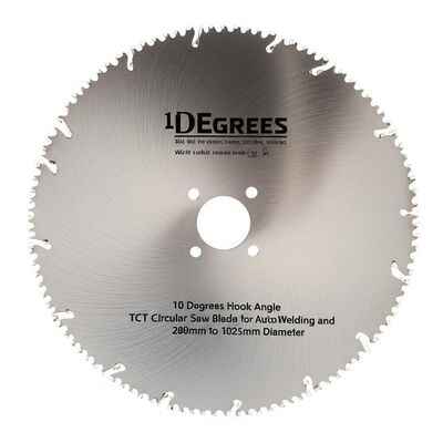 10 Degrees Hook Angle TCT Circular Saw Blade for Auto Welding and Auto Grinding Machines with 280mm to 1825mm Diameter
