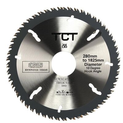 TCT Circular Saw Blade with Superior Cutting Effect, 280mm to 1825mm Diameter, and 10 Degree Hook Angle