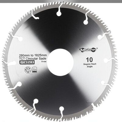 280mm to 1825mm TCT Circular Saw Blade 10 Degree Hook Angle