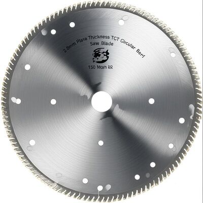 2.8mm Plate Thickness TCT Circular Saw Blade with 150 Teeth and 4.5mm to 10.5mm Kerf for Precision Cutting