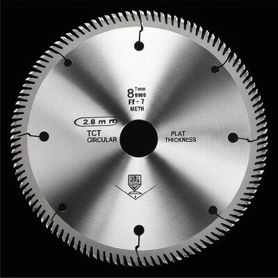 2.8mm Plate Thickness TCT Circular Saw Blade with 80 Teeth for Long Lasting Cutting in Wood Metal and Plastic