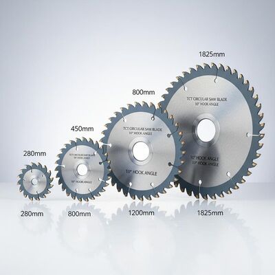 10 Degree Hook Angle TCT Circular Saw Blade 280mm-1825mm