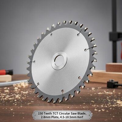 150 Teeth TCT Circular Saw Blade with 4.5mm to 10.5mm Kerf and 2.8mm Plate Thickness for Precision Cutting