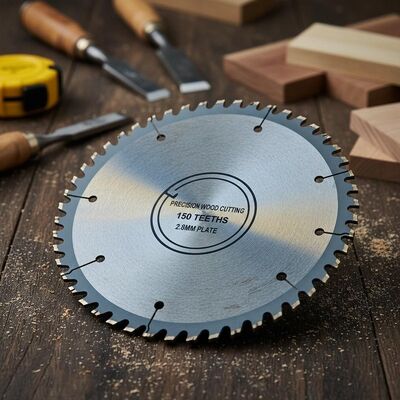 TCT Circular Saw Blade with Laser Cut Tooth Pitch 150 Teeth and 4.5mm to 10.5mm Kerf for Precision Wood Cutting
