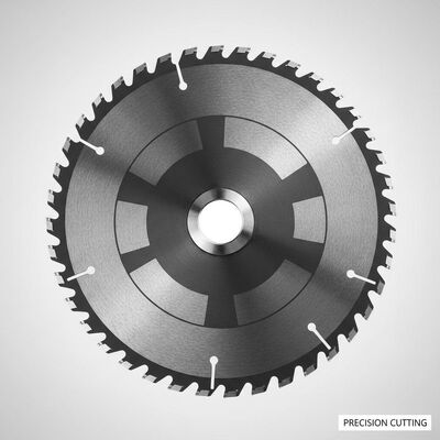Laser Cut Tooth Pitch TCT Circular Saw Blade with 150 Teeth and 2.8mm Plate Thickness for Precision Cutting