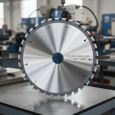 Chrome Plated PCD Circular Saw Blades with 0.071 Inches Kerf for High Frequency Welding Applications