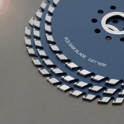 PCD Circular Saw Blades with 0.071 Inches Kerf and Paintcoating Surface for High Frequency Welding