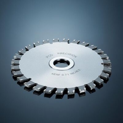 0.071 Inches Kerf Chrome Plated PCD Circular Saw Blades with High Frequency Welding for Precision Cutting