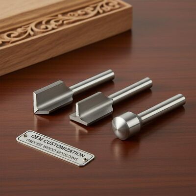 1/4 Inch Shank Moulding Router Bits with 2 Flutes and OEM Customization for Precise Wood Moulding