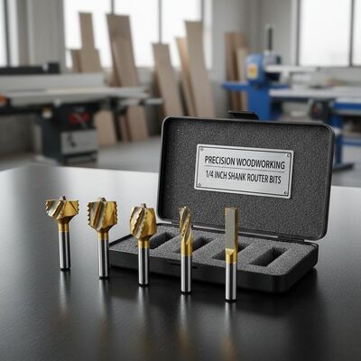 1/4 Inch Shank 2 Flutes Moulding Router Bits for CNC Machine Woodworking and Custom Moulding