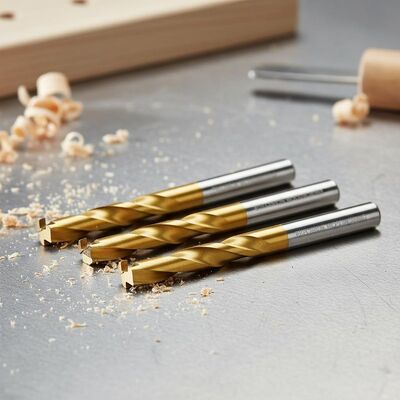 Titanium Nitride Coated Straight Router Bits with 1/4 Inch Cutting Diameter for Precision Woodworking