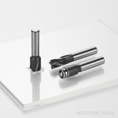 Industrial Grade Carbide Bearing Router Bits with Bottom Bearing Placement for Acrylic Plate Routing