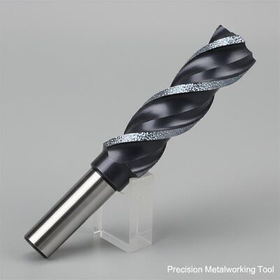 45 Degrees Helix Angle Diamond Milling Cutter with Straight Shank and 2-6 Flute Number for Precision Metalworking