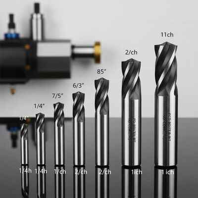 No Coating PCD Router Bits with 1/4 Inch to 1 Inch Cutting Edge and Custom Flute Numbers for CNC and Milling Machines